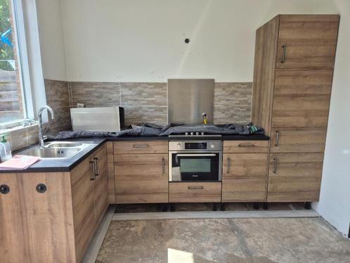 Keuken Ikook 7 jaar, Huis en Inrichting, Keuken | Complete keukens, Gebruikt, Enkelwandige keuken, Bruin, Hout, Ophalen