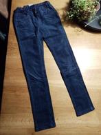 Donkerblauw velours skinny broek maat 140, Kinderen en Baby's, Kinderkleding | Maat 140, Broek, Meisje, Zo goed als nieuw, Pocopiano