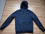Fijne warme donkerblauwe winterjas met muts!, Kleding | Heren, Jassen | Winter, Blauw, Ophalen of Verzenden, Zo goed als nieuw