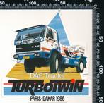 Sticker: Daf Trucks - Turbo Twin - Paris Dakar 1986 (3), Ophalen of Verzenden, Zo goed als nieuw, Bedrijf of Vereniging