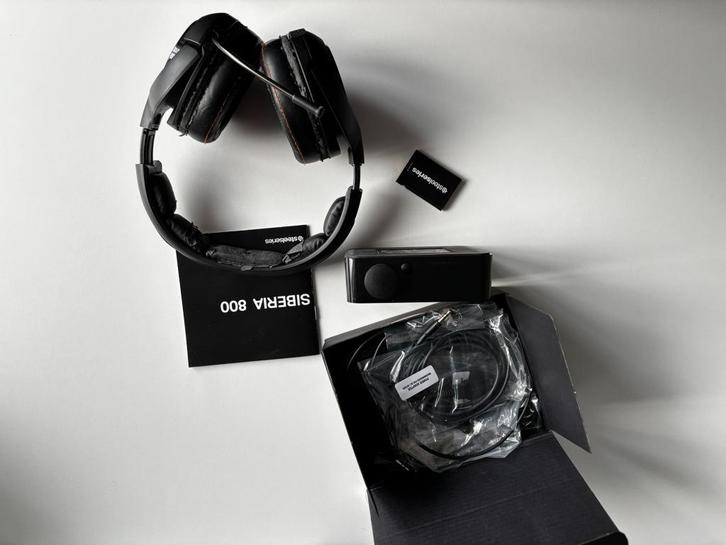 Steelseries Siberia 800, Computers en Software, Headsets, Gebruikt, Over-ear, Draadloos, Gaming headset, Inklapbare microfoon