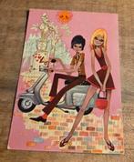 Jongen op scooter kijkt naar mooi meisje, Verzenden, 1960 tot 1980, Ongelopen, Kinderen