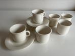 Nieuw Set 6 Arabia Iittala Arctica Mokka Kop-Schotel I.Leivo, Ophalen of Verzenden, Nieuw, Porselein, Kop(pen) en/of Schotel(s)