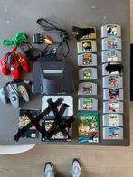 Nintendo 64 + controllers en veel spellen, Met 2 controllers, Gebruikt, Ophalen of Verzenden