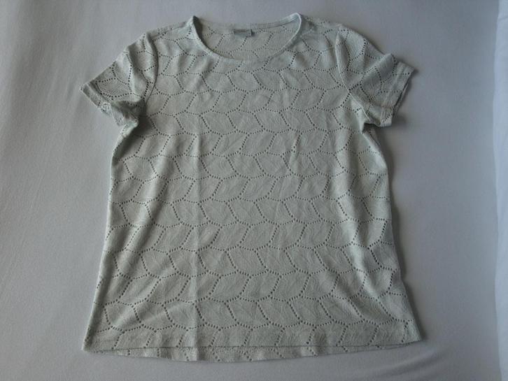 Ajour gebreid licht beige JAQUELINE DE YONG trui. Maat S., Kleding | Dames, Truien en Vesten, Zo goed als nieuw, Maat 36 (S), Beige