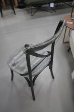 Eetkamerstoel Cross metaal & hout industrieel vintage (24x), Huis en Inrichting, Stoelen, Ophalen, Nieuw, Grijs, Vijf, Zes of meer stoelen