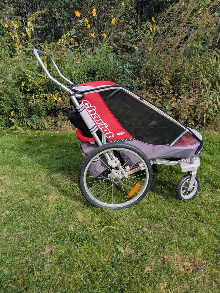 Thule chariot 2, Fietsen en Brommers, Fietsaccessoires | Aanhangers en Karren, Gebruikt, Kinderkar, Minder dan 20 kg, Ophalen