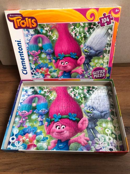Clementoni Trolls puzzel, Kinderen en Baby's, Speelgoed | Kinderpuzzels, Zo goed als nieuw, Meer dan 50 stukjes, Ophalen of Verzenden