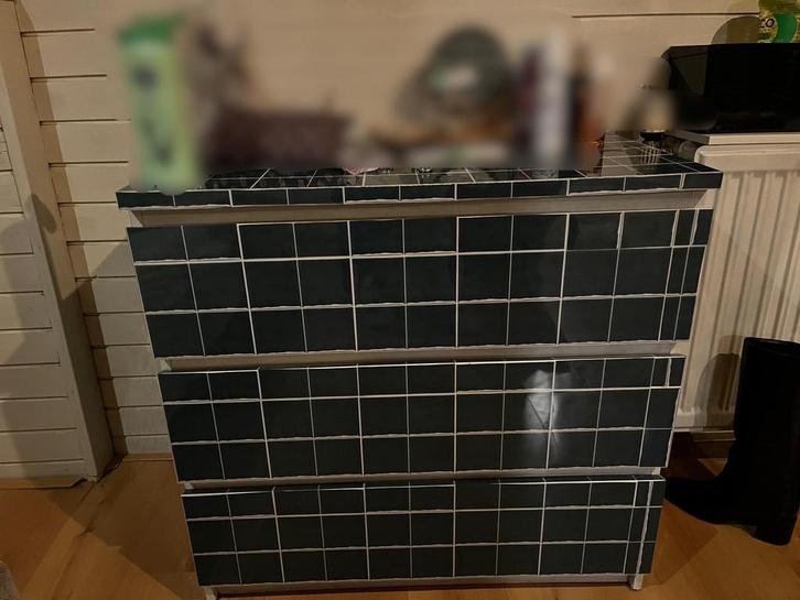 FREE - IKEA MALM DRAWER WITH VINYL, Huis en Inrichting, Kasten | Ladekasten, Gebruikt, Minder dan 100 cm, 25 tot 50 cm, 5 laden of meer