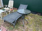 Terras tafeltje, Tuin en Terras, Tuinsets en Loungesets, Ophalen, Zo goed als nieuw, 2 zitplaatsen