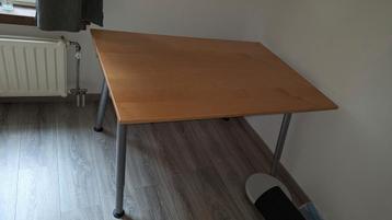 Ikea buro 160x80 cm Galant met verstelbare poten - afbeelding 3