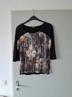 Leuk shirt met bloemenprint, Maat 38/40 (M), Zwart, Ophalen of Verzenden, Taifun