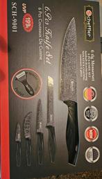 Nieuwe Scheffler Messenset 6-delig, Huis en Inrichting, Keuken | Bestek, Nieuw, Ophalen of Verzenden, Rvs of Chroom, Vaatwasserbestendig