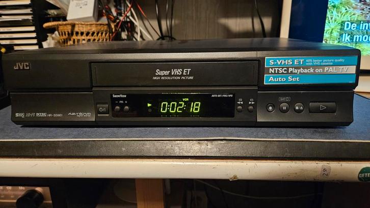 JVC HR-S6961 S-VHS, Audio, Tv en Foto, Videospelers, Zo goed als nieuw, VHS-speler of -recorder, Ophalen of Verzenden