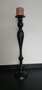 Zwarte kandelaar 80cm, Antiek en Kunst, Antiek | Kandelaars, Ophalen