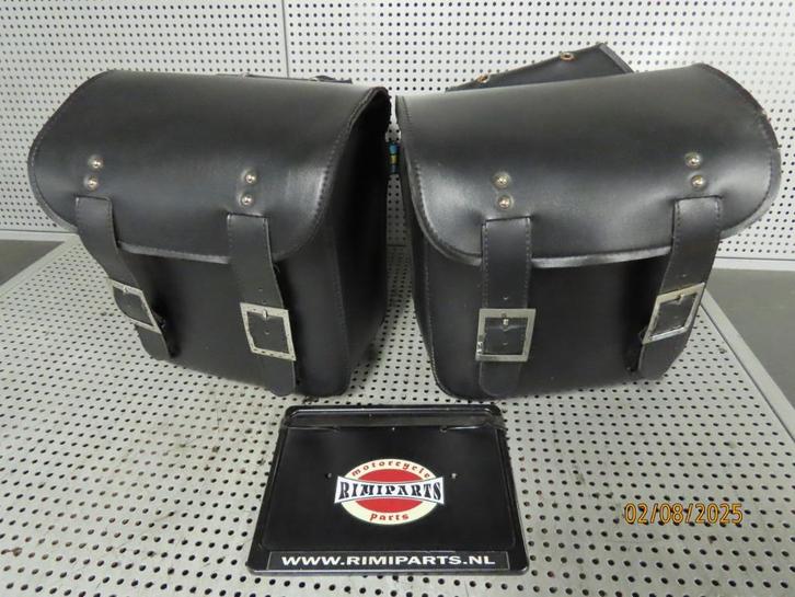Set Saddlebags Zadeltassen Bags Custom L & R, Motoren, Accessoires | Koffers en Tassen, Gebruikt, Ophalen of Verzenden