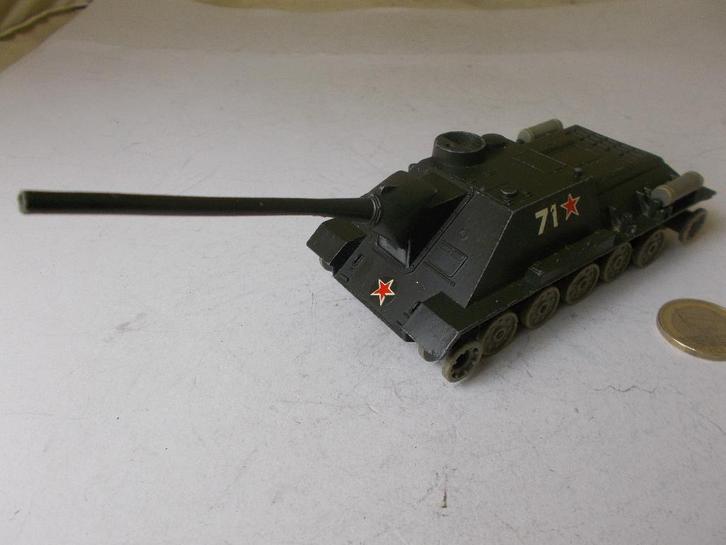 1964 Solido 208 URSS CHAR SU 100 (Opknapper), Hobby en Vrije tijd, Modelauto's | 1:43, Gebruikt, Overige typen, Solido, Ophalen of Verzenden