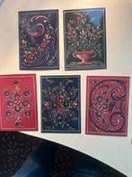 5 Ansichtkaarten Hindeloopen Schilderwerk - Gelopen, Ophalen of Verzenden, 1980 tot heden, Gelopen, Overig Europa