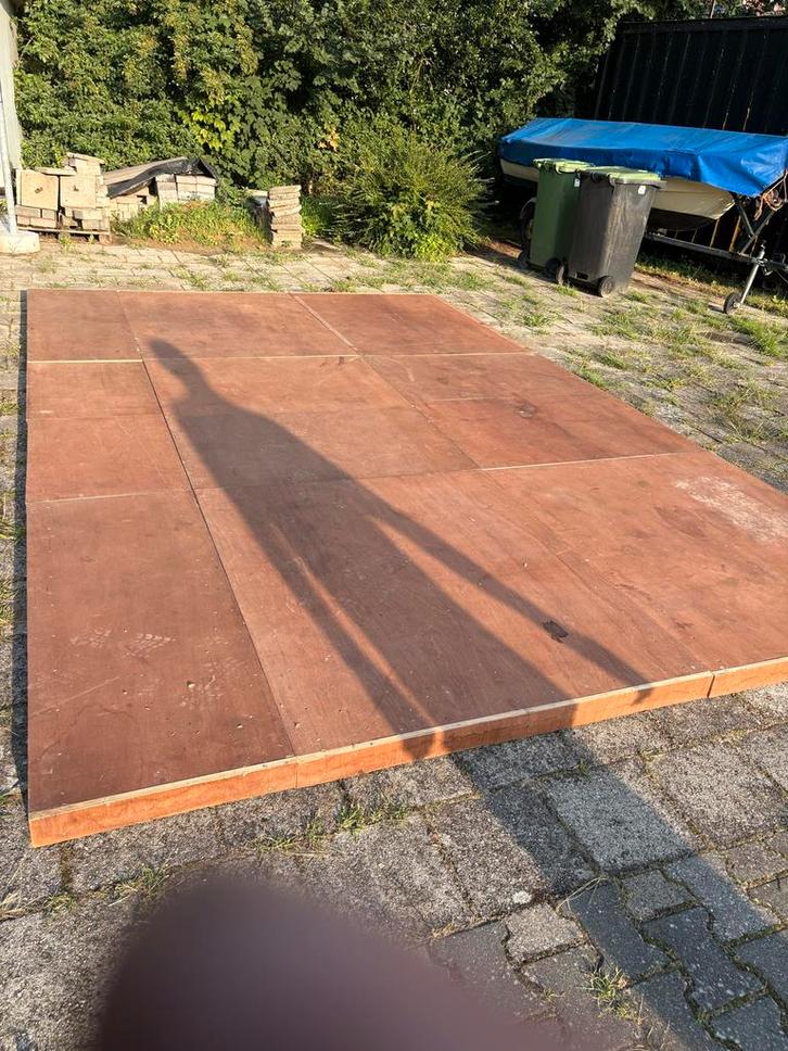 Houten Vlonder/Podium/Catwalk, Doe-het-zelf en Verbouw, Hout en Planken, Gebruikt, Overige typen, Overige houtsoorten, Minder dan 200 cm