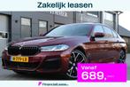 BMW 5 Serie 540i High Executive M-Sport - Nederlandse BMW -, Auto's, BMW, Gebruikt, Zwart, 334 pk, 2998 cc