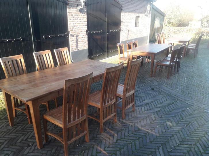 stoelen, Huis en Inrichting, Stoelen, Gebruikt, Vijf, Zes of meer stoelen, Bruin, Ophalen of Verzenden