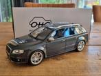 Audi RS4 Daytona Grey Ottomobile 1/18, Ophalen of Verzenden, Zo goed als nieuw, OttOMobile