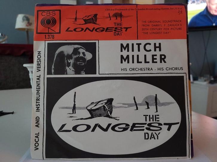 7" Single Mitch Miller - The Longest Day + Instrumental, Cd's en Dvd's, Vinyl Singles, Gebruikt, Single, Pop, 7 inch, Ophalen of Verzenden
