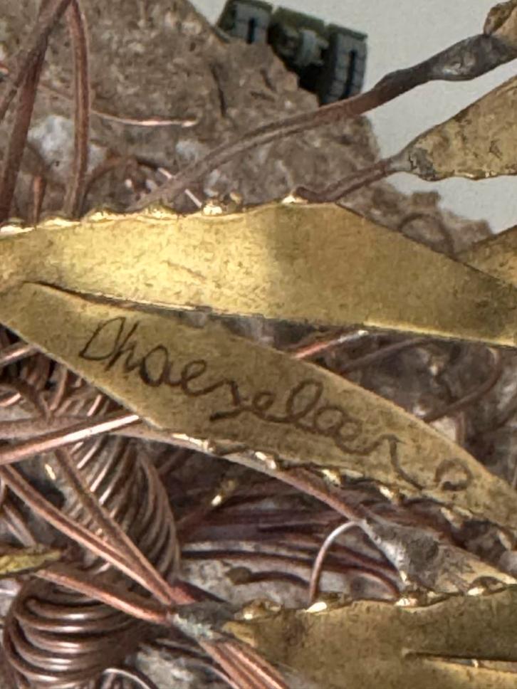 Palmboom op Rots van Daniel D’Haeseleer, Antiek en Kunst, Kunst | Beelden en Houtsnijwerken, Ophalen of Verzenden