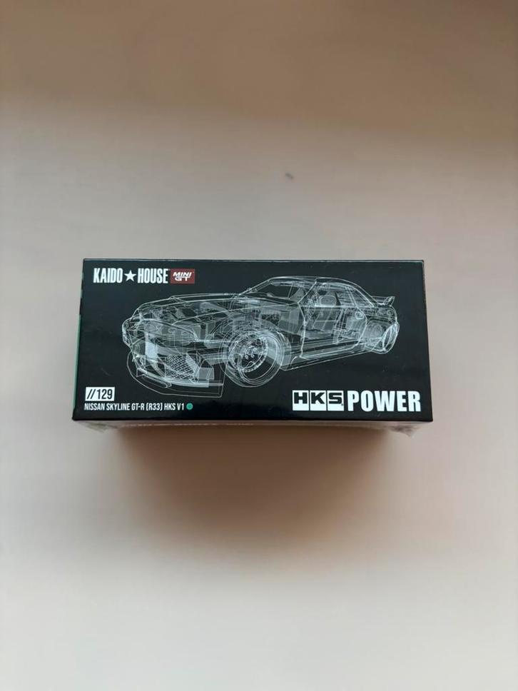 Mini GT Kaido house Nissan skyline GTR R33, Hobby en Vrije tijd, Modelauto's | Overige schalen, Zo goed als nieuw, Auto, Ophalen of Verzenden