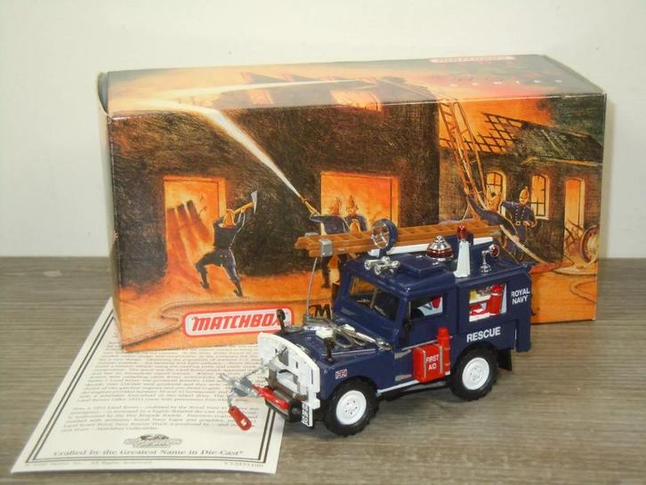 1952 Land Rover Royal Navy Rescue Truck - Matchbox YYM35188, Hobby en Vrije tijd, Modelauto's | 1:43, Zo goed als nieuw, Auto
