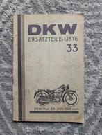 Ersatzteilliste 33 DKW SB200, SB300, Luxus (2), Ophalen of Verzenden