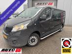 Renault Trafic bestel 1.6 dCi T29 L2H1 DC Comfort Dubbel cab, Auto's, Bestelauto's, Euro 5, Stof, Gebruikt, Zwart