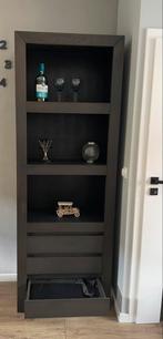 Teak houten boekenkast met lades, 200 cm of meer, Teakhout, Zo goed als nieuw, Met lade(s)