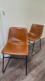 GRATIS 2 eetkamerstoelen, Huis en Inrichting, Stoelen, Ophalen, Gebruikt, Bruin