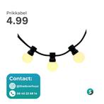 Prikkabel/Feestverlichting/Priklicht te huur (HUREN), Ophalen, Zo goed als nieuw, Overige