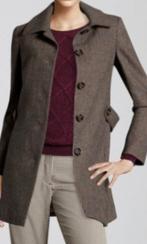 H&M tweed wollen tussen jas ZGAN maat S, Kleding | Dames, Jassen | Zomer, H&M, Bruin, Ophalen of Verzenden, Zo goed als nieuw