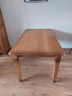 tafel blank eiken patine. lengte 145 cm, breed 85 cm, hoog 7, Ophalen, Gebruikt, 75 cm of meer, 60 cm of meer