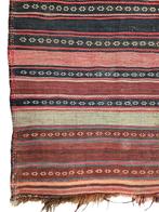 Handgeknoopt Perzisch wol Kelim tapijt reversible 140x174cm, Huis en Inrichting, Stoffering | Tapijten en Kleden, Gebruikt, 100 tot 150 cm