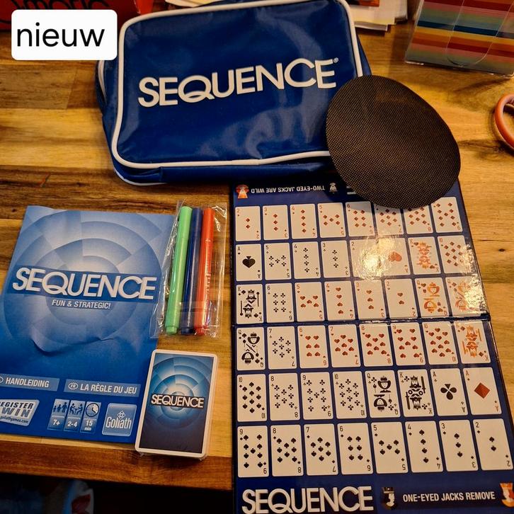 Sequence Reisversie - Nieuw!, Hobby en Vrije tijd, Gezelschapsspellen | Bordspellen, Nieuw, Een of twee spelers, Drie of vier spelers