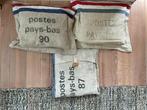 Drie Sierkussens ‘postzak’, Huis en Inrichting, Ophalen, Gebruikt, Overige kleuren, Vierkant