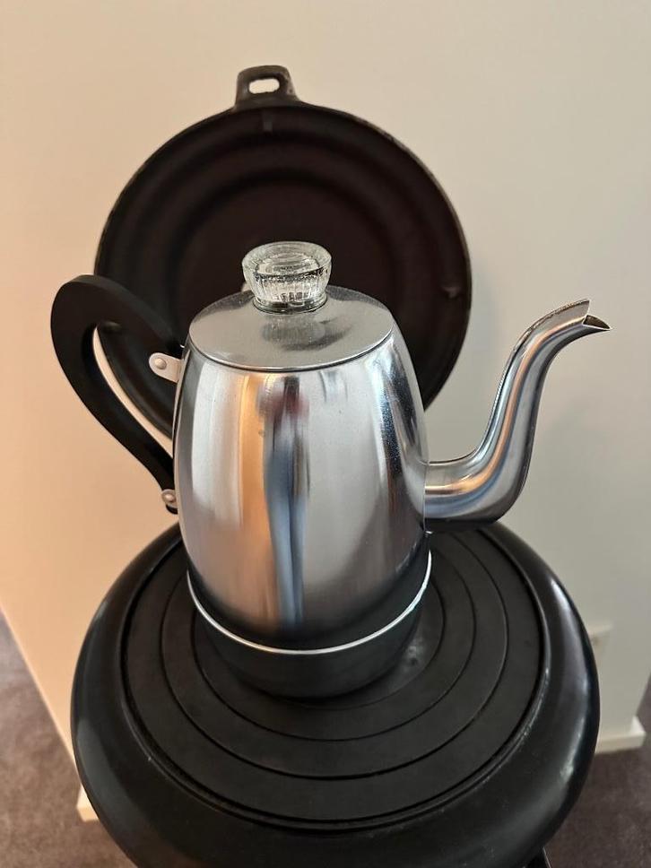 Koffiekan zilver, Antiek en Kunst, Antiek | Emaille, Ophalen of Verzenden