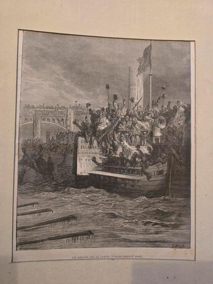 Gustave Doré - The Return (1872), Antiek en Kunst, Kunst | Etsen en Gravures, Ophalen of Verzenden