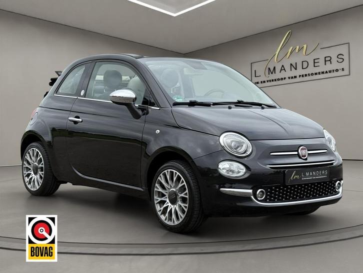 Fiat 500C 1.2 Mirror 2019 ZWART | Cabriolet | Climate Contro, Auto's, Fiat, Bedrijf, 500C, ABS, Airbags, Airconditioning, Android Auto
