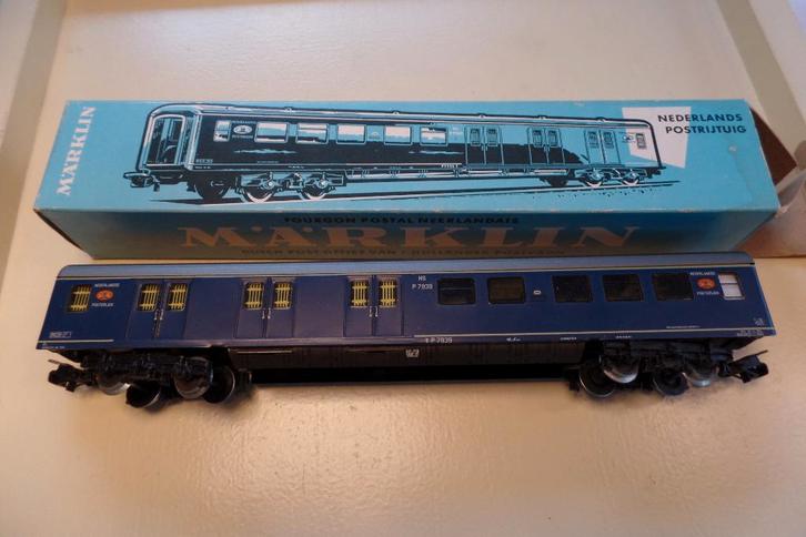 Marklin 4048 NS plan E postrijtuig, Hobby en Vrije tijd, Modeltreinen | H0, Gebruikt, Wagon, Wisselstroom, Märklin, NS, Verzenden