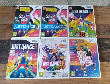 6x Just Dance 2020, 2019, 2018, 2015 en 2x 3 veel songs  beschikbaar voor biedingen