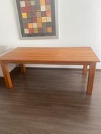 Eiken tafel 200x100 poten afschroevbaar., Huis en Inrichting, Tafels | Eettafels, Ophalen, Zo goed als nieuw, Rond