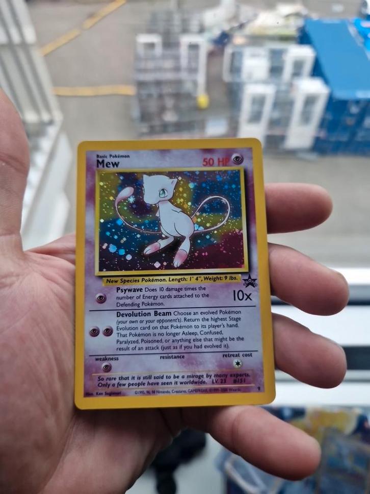 Mew 9 Nearmint Holo Black Star Promo Wotc 1999 nr2, Hobby en Vrije tijd, Verzamelkaartspellen | Pokémon, Nieuw, Losse kaart, Foil