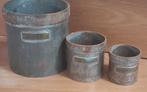 Vintage Geijkte Maatbekers - Set van 3, Antiek en Kunst, Ophalen of Verzenden