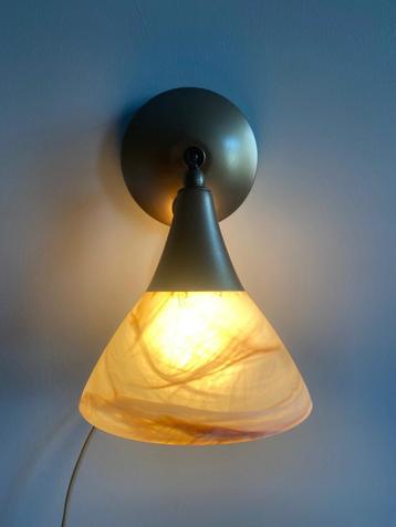 Dimbaar lampje melkglas, vintage beschikbaar voor biedingen