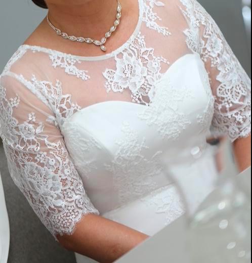 Prachtige Trouwjurk – Elegant & Tijdloos, Kleding | Dames, Trouwkleding en Trouwaccessoires, Zo goed als nieuw, Trouwjurk, Wit